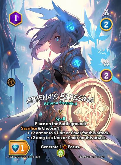 Athena's Blessing (021) [Athena Stormkal Starter Deck]