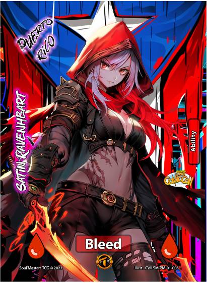 Bleed (Satin Ravenheart) - Comic Con Puerto Rico (005) [Promotional Cards]
