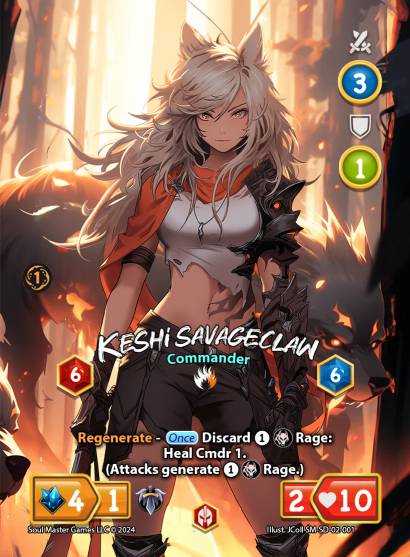 Keshi Savageclaw (Base) (001) [Keshi Savageclaw Starter Deck]