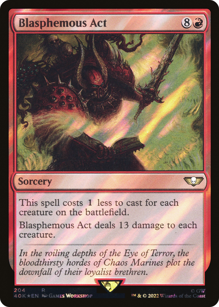 Blasphemous Edict (Promo Pack) [Edge of Eternities Promo Pack]