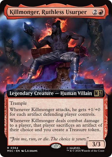 Killmonger, Ruthless Usurper (Extended Art) [Marvel Super Heroes Commander]
