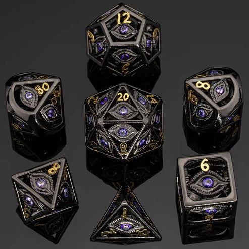 Dragon's Eye Hollow Metal Dice Set