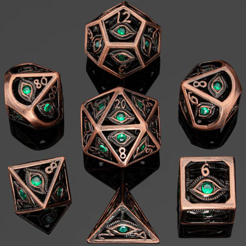 Dragon's Eye Hollow Metal Dice Set