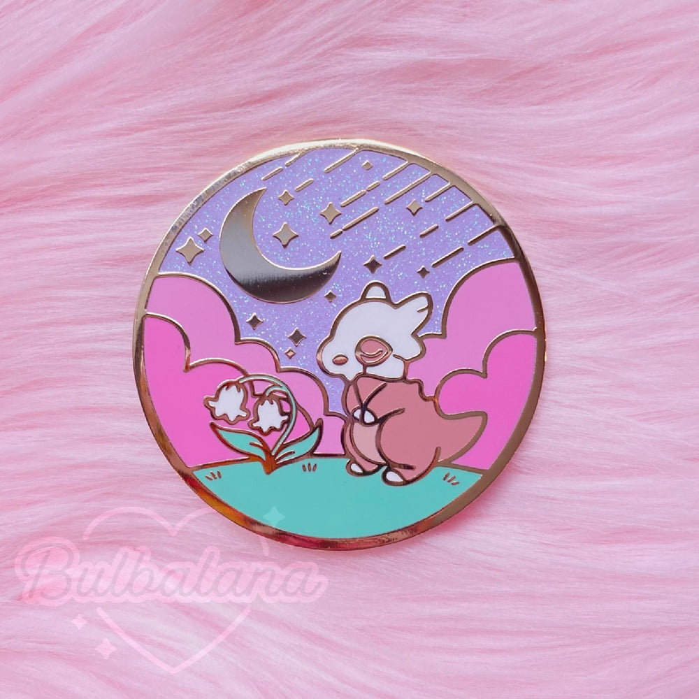 Cubone Dreams Glitter Enamel Pin