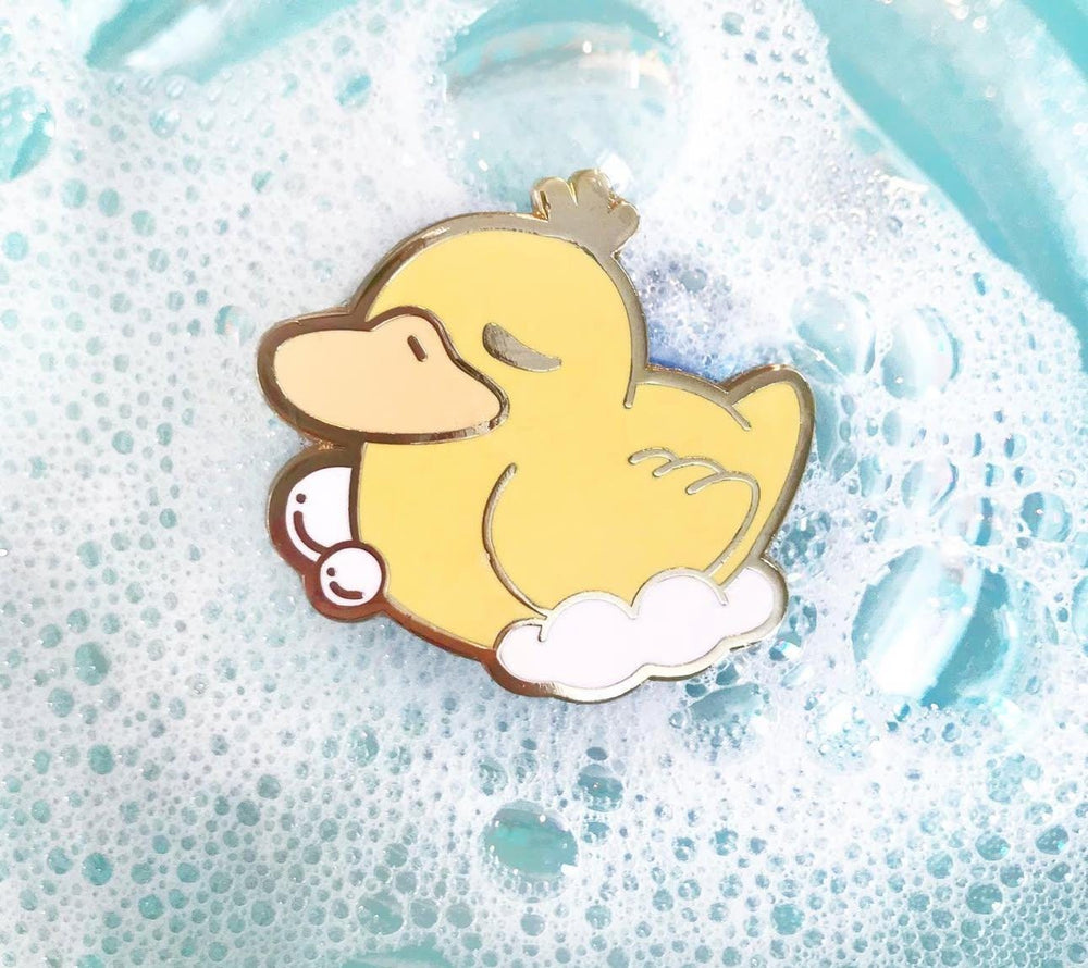 Ducky Bath Time Enamel PIn