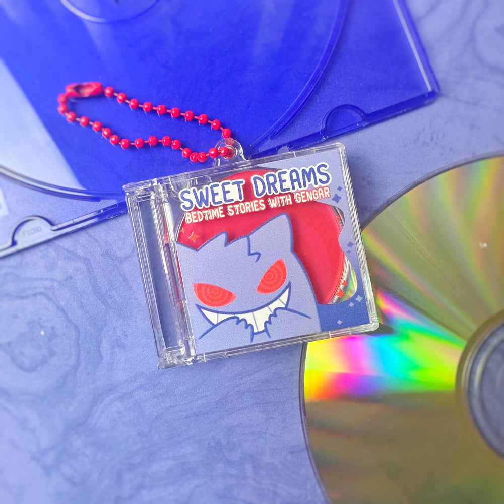 Gengar Bedtime Stories CD Album Keychain