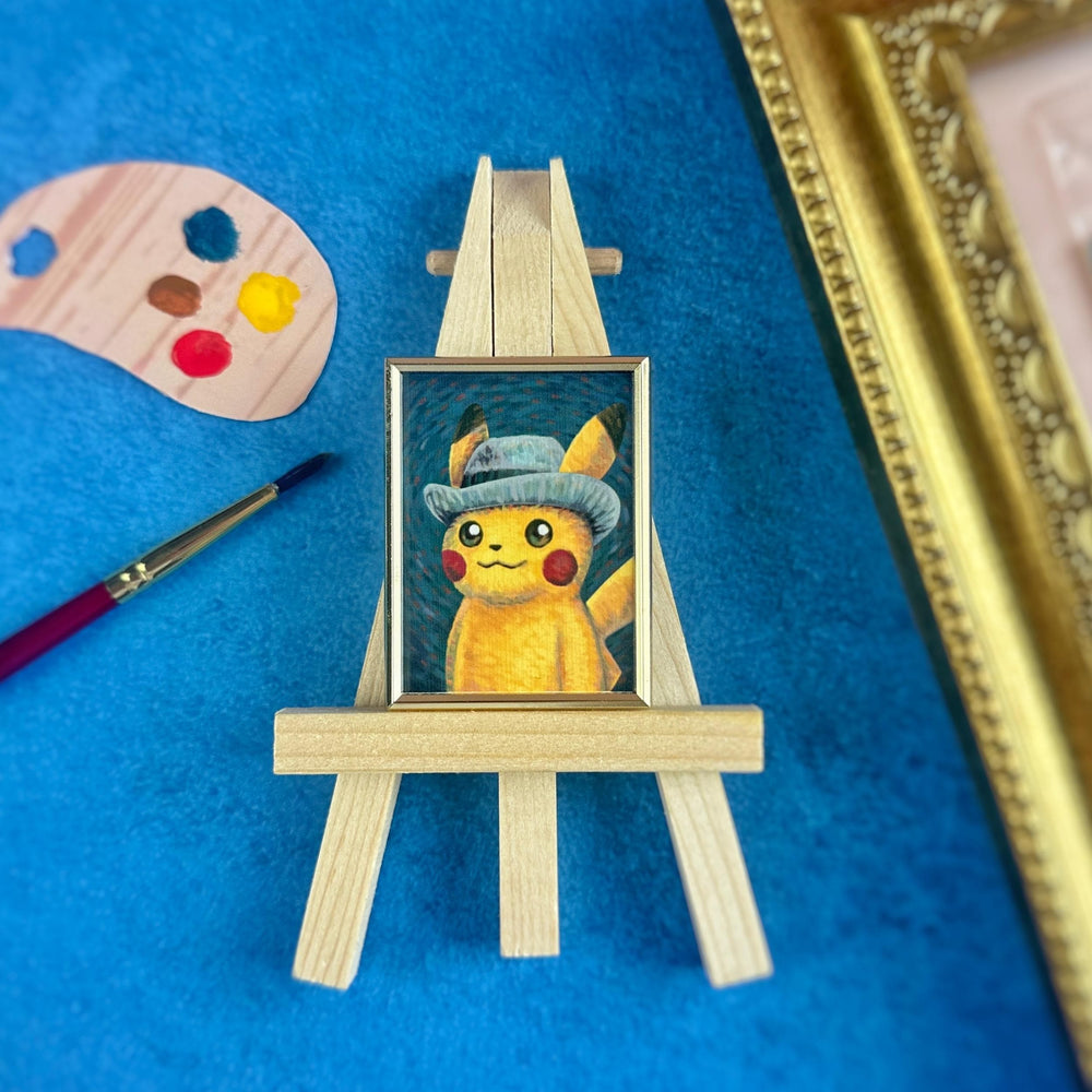 Grey Felt Hat Painting- Hard Enamel Pin