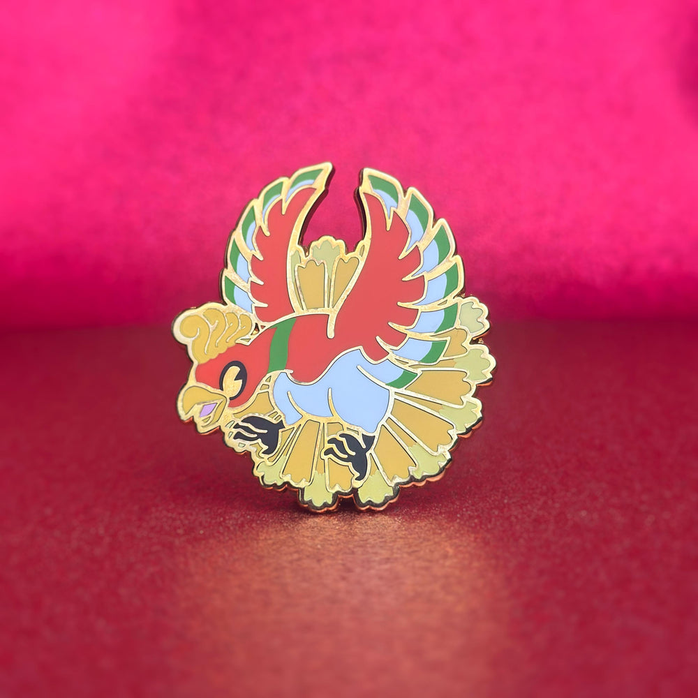 Chibi Ho-Oh Enamel Pin