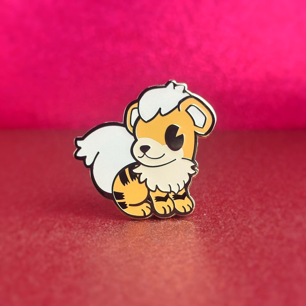 Chibi Growlithe Enamel Pin