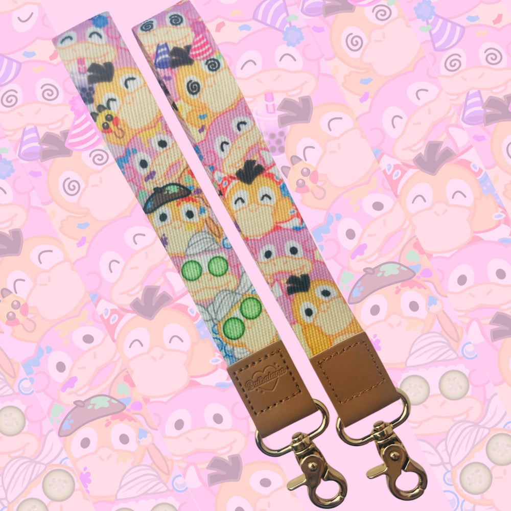 Psyduck & Slowpoke Besties Double Sided Wristlet 6”