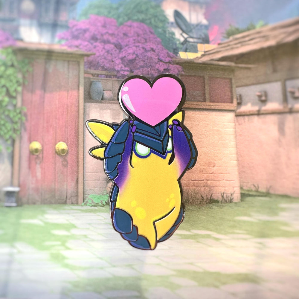 Valorant Wingman Love Hard Enamel Pin