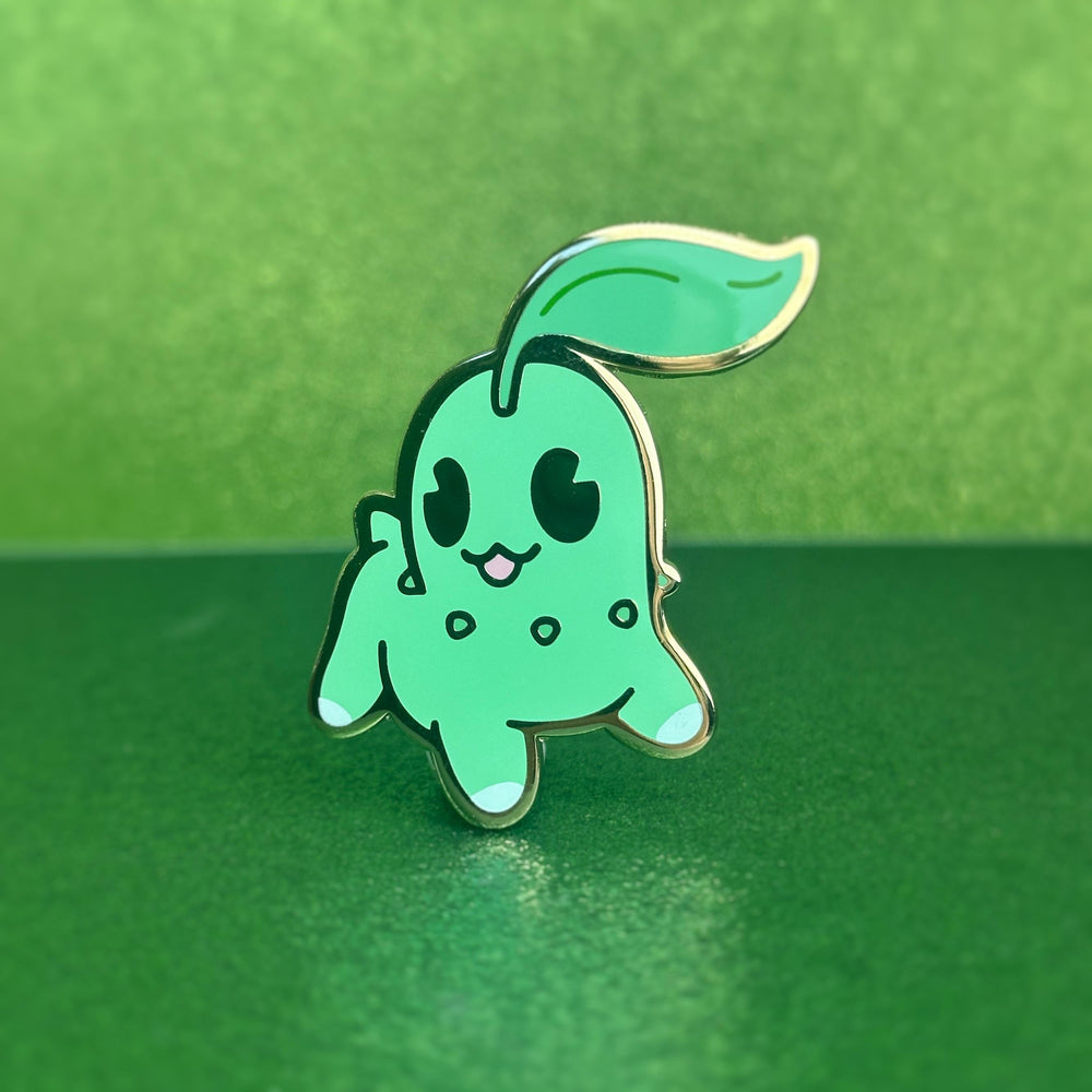 Chibi Leaf Chik Enamel Pin