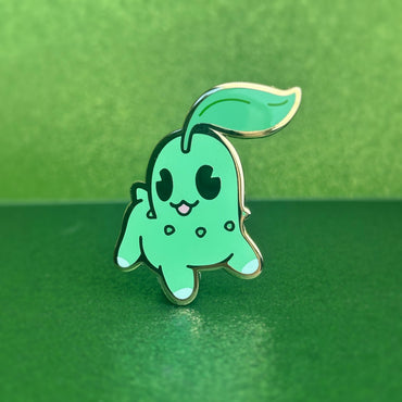 Chibi Leaf Chik Enamel Pin