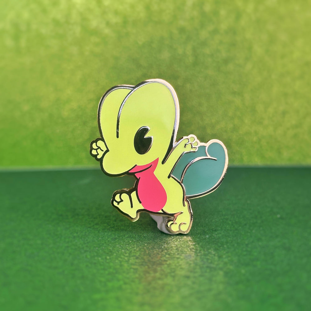 Chibi Treecko Monster Enamel Pin
