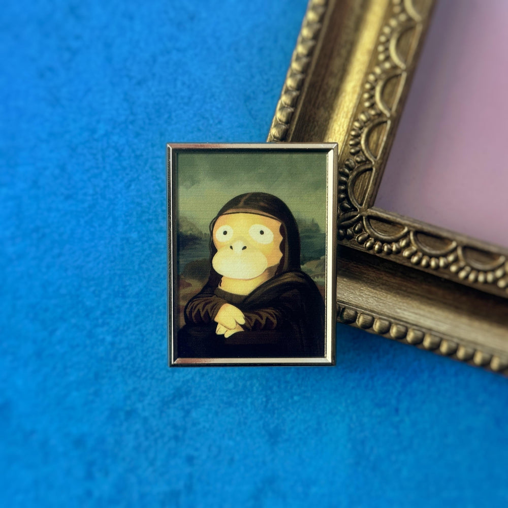 Lady Duck Painting - Hard Enamel Pin