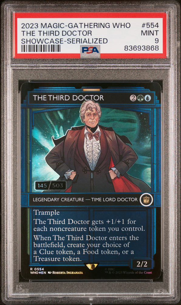 2023 Magic The Gathering Doctor Who The Third Doctor 554 - PSA MINT 9 - 83693868