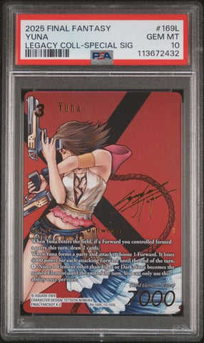 2025 Final Fantasy Legacy Collection Yuna SIGNED - PSA GEM MT 10 - 113672432