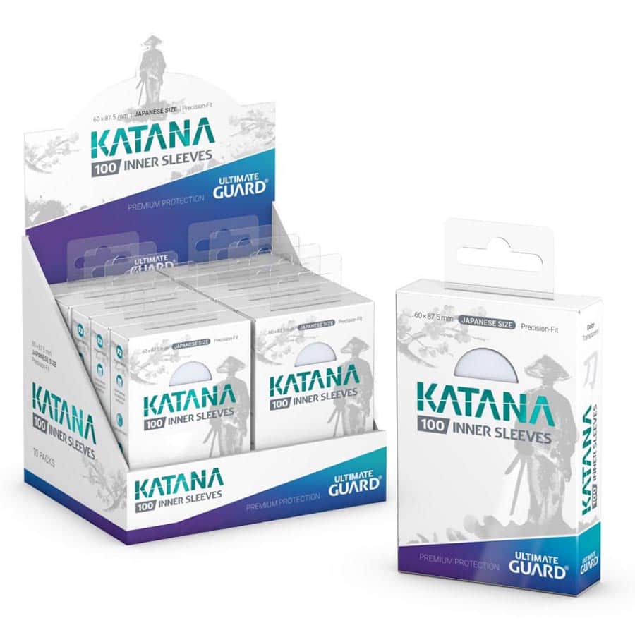 KATANA SLEEVES: TRANSPARENT JAPANESE INNER SLEEVES