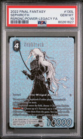 2022 Final Fantasy Resurgence of Power Sephiroth 130L - PSA GEM MT 10 - 80261627