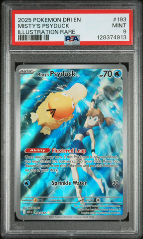 2025 Pokemon Dri En-destined Rivals Misty's Psyduck 193 - PSA MINT 9 - 128374913