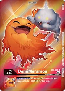 DemiMeramon [BT6-001] (Alternative Art - Box Topper) [Double Diamond]