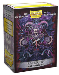 Dragon Shield: Standard 100ct Brushed Art Sleeves - Saturion