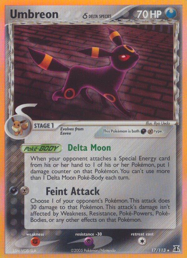 Umbreon (17/113) (Delta Species) (Stamped) [EX: Delta Species]