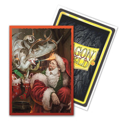 Dragon Shield: Standard 100ct Brushed Art Sleeves - Christmas Dragon (2021)