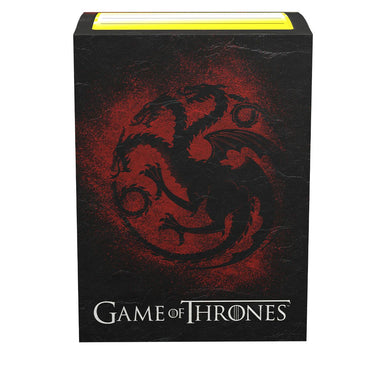 Dragon Shield: Standard 100ct Brushed Art Sleeves - Game of Thrones (House Targaryen)