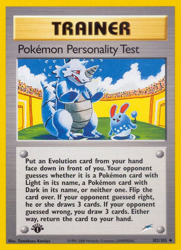 Pokemon Personality Test (102/105) [Neo Destiny Unlimited]