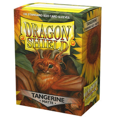 Dragon Shield: Standard 100ct Sleeves - Tangerine (Matte)