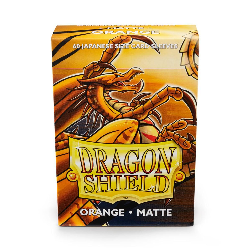 Dragon Shield: Japanese Size 60ct Sleeves - Orange (Matte)