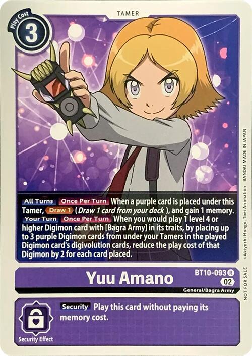 Yuu Amano [BT10-093] [Revision Pack Cards]