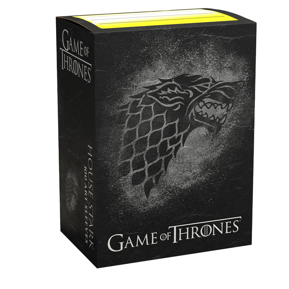 Dragon Shield: Standard 100ct Brushed Art Sleeves - Game of Thrones (House Stark)