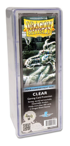 Dragon Shield: Four-Compartment Deck Box - Clear