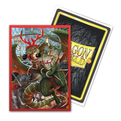 Dragon Shield: Standard 100ct Brushed Art Sleeves - Christmas Dragon (2020)