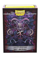 Dragon Shield: Standard 100ct Brushed Art Sleeves - Saturion